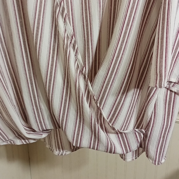 cocos closet striped twisted front blouse - Picture 5 of 6